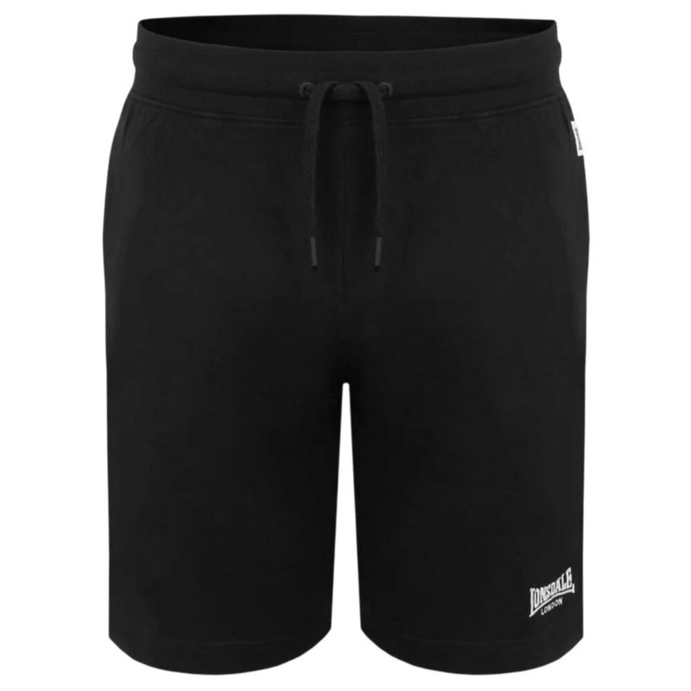 Lonsdale Mens Jersey Lounge Shorts / Black